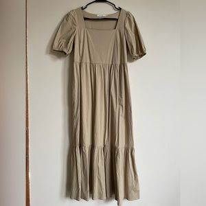Minimalist Tan Dress